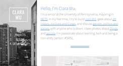 Desktop Screenshot of clarawu.com